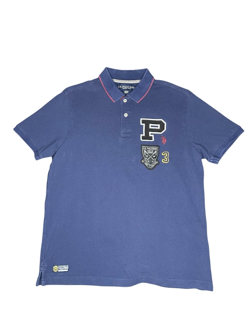 U.S. Polo Assn. Men's Navy Blue Polo Shirt with Crest